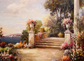 oil painting tuscan seaside